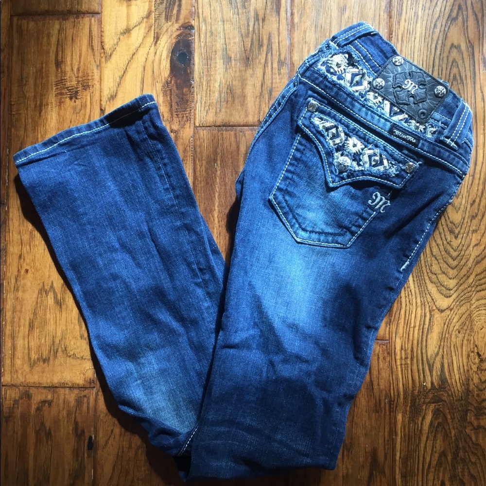 Miss me boot cut size 27 Jeans EUC